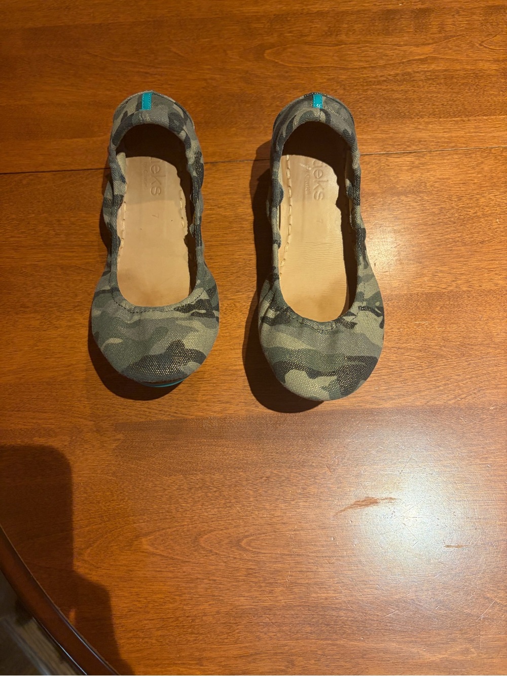 Camouflage Ballet Flats - Olive Green Camo